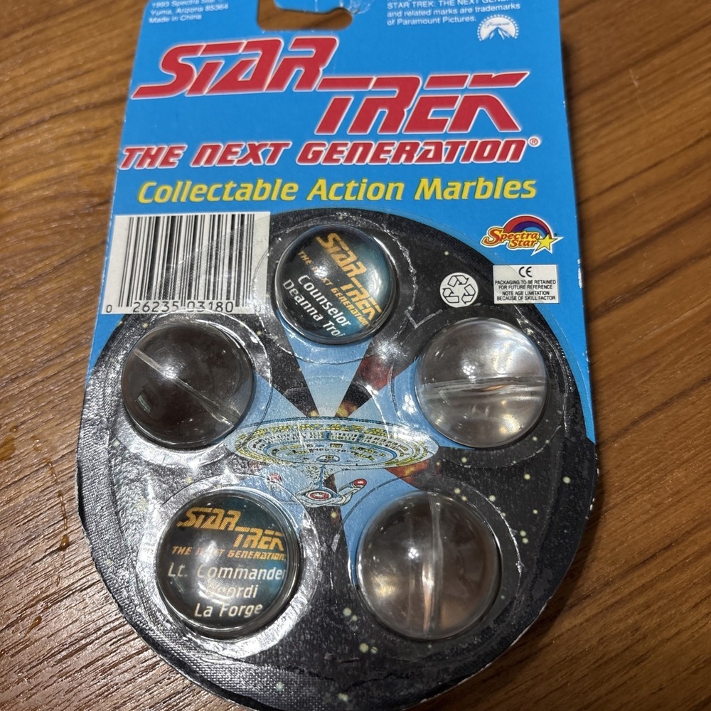 Star Trek The Next Generation Action Marbles 1993 Spectra Star SEALED